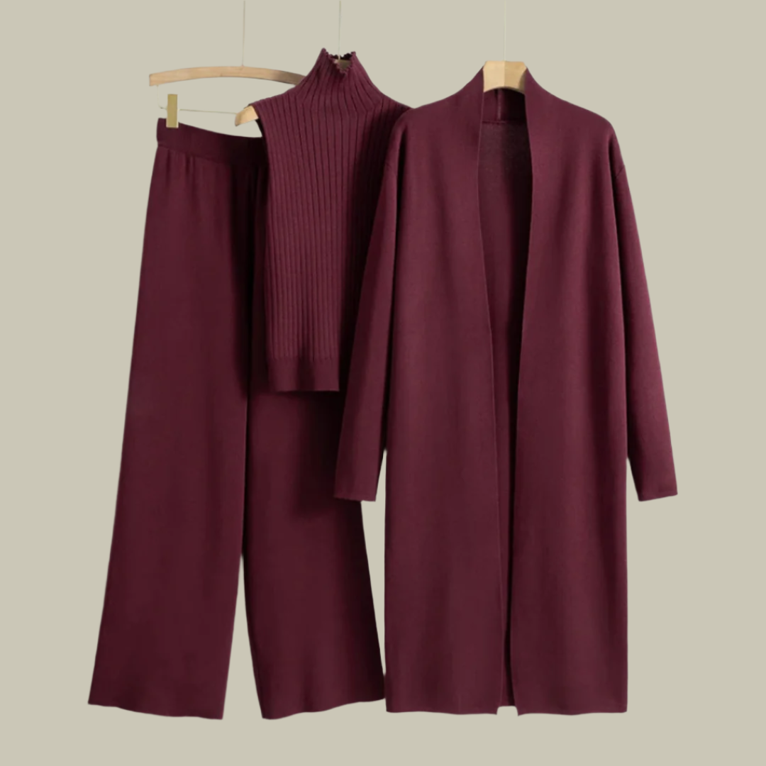 Womens Spring/Summer 3-Piece Cardigan Set