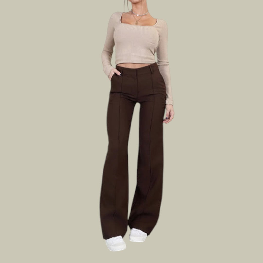 Womens Trousers Wide Chic