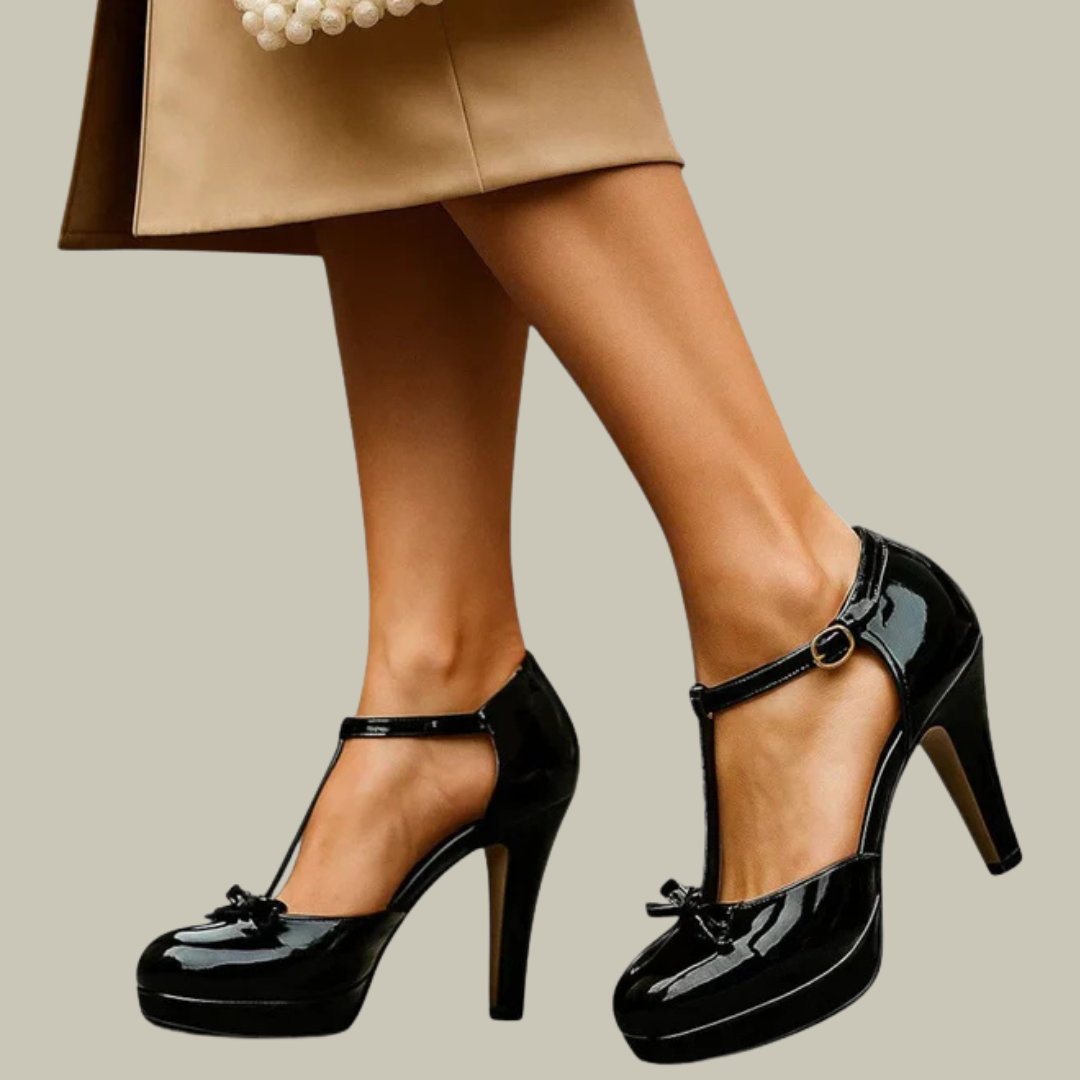 Women's Elegant Platform Mary Jane Heels
