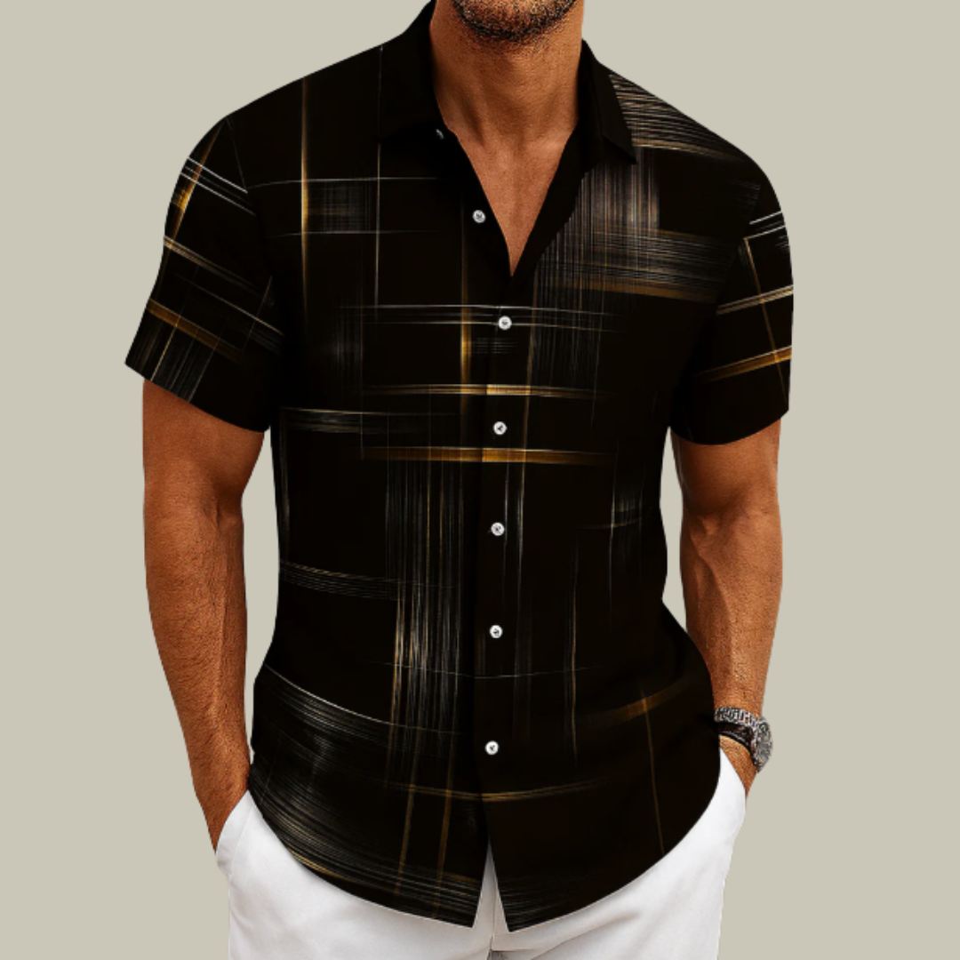 Men's Lightweight Short Sleeve Button Down Shirt