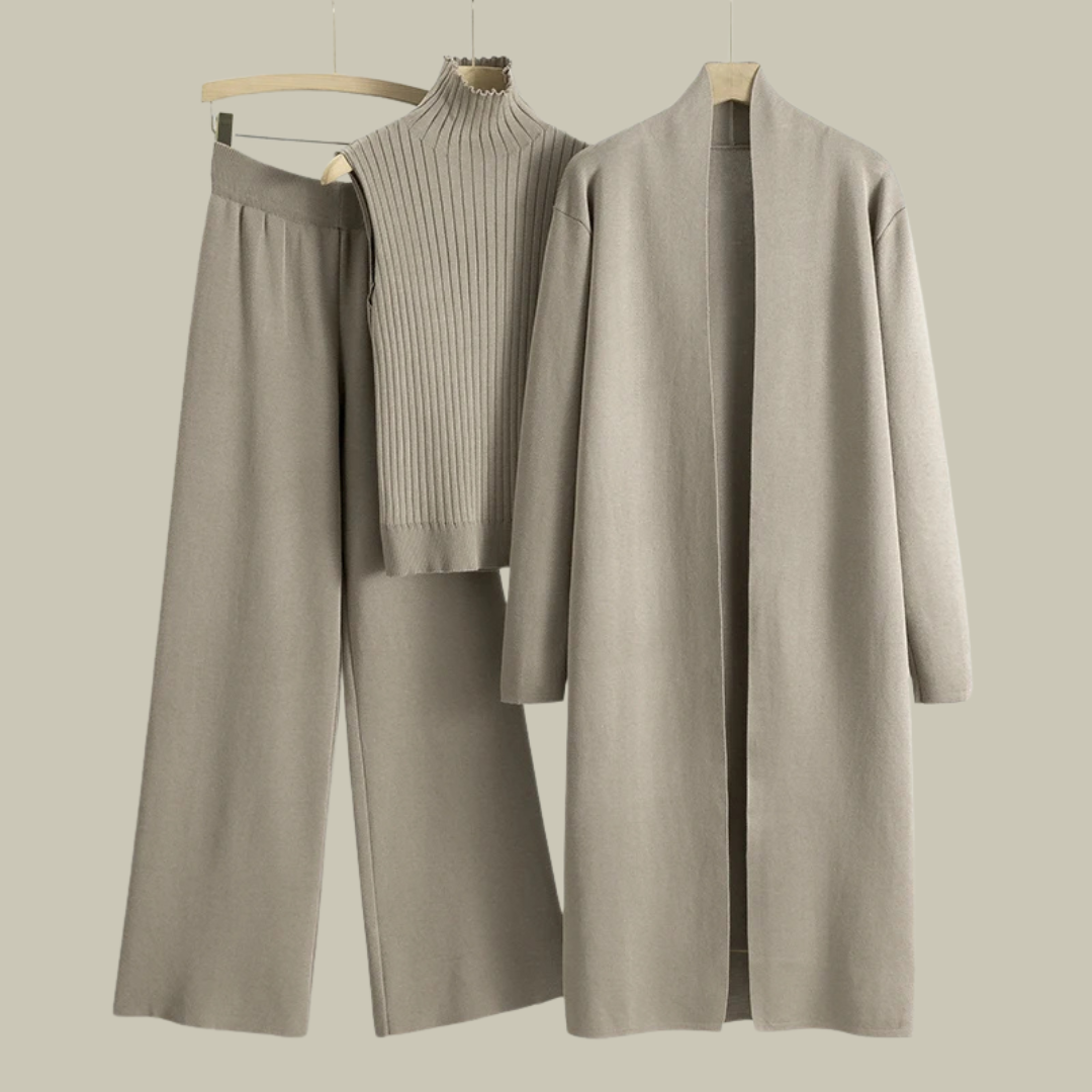 Womens Spring/Summer 3-Piece Cardigan Set