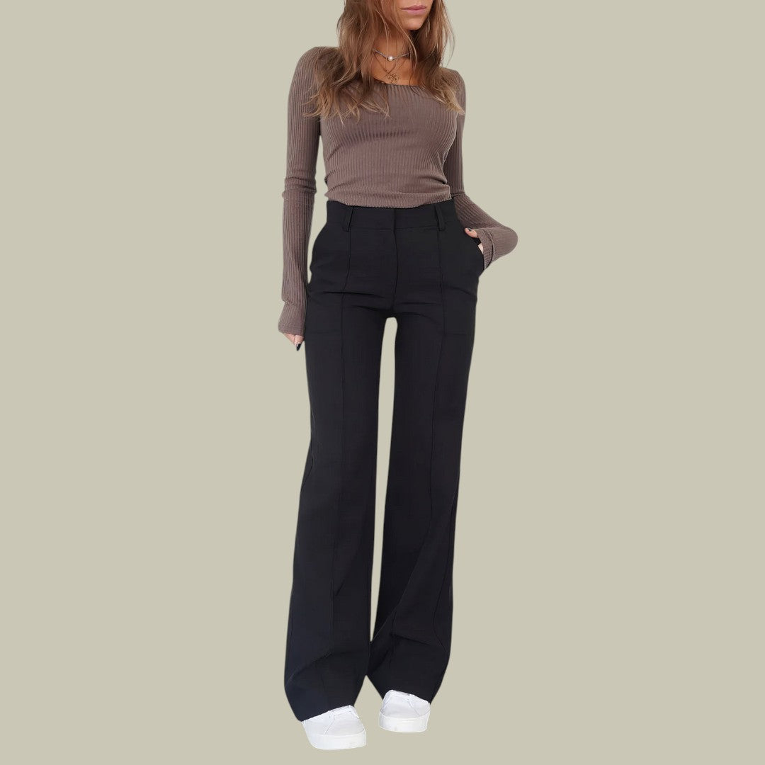 Womens Trousers Wide Chic