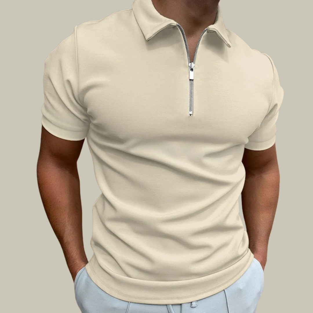Men's Smart Zip Stretch Polo Short Sleeve