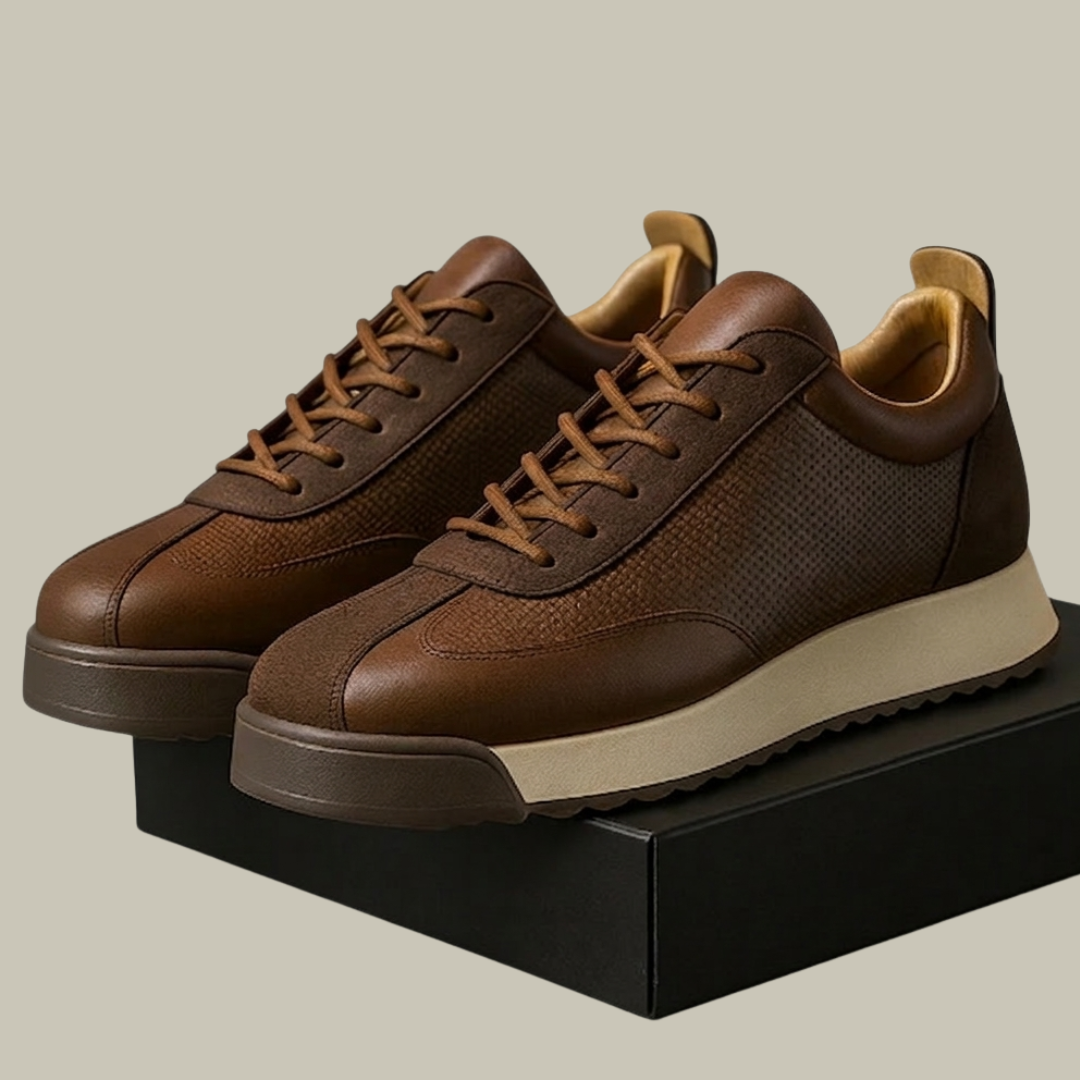 Men's Casual Low Leather Sneakers
