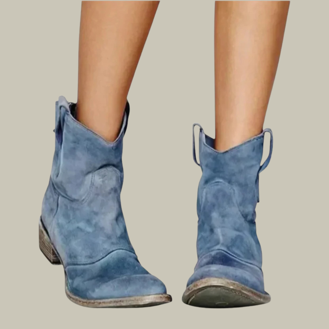 Women's Elegant Low Suede Ankle Boots