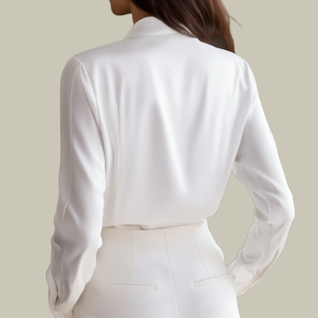 Bonnie | Women's Silk Mandarin Blouse