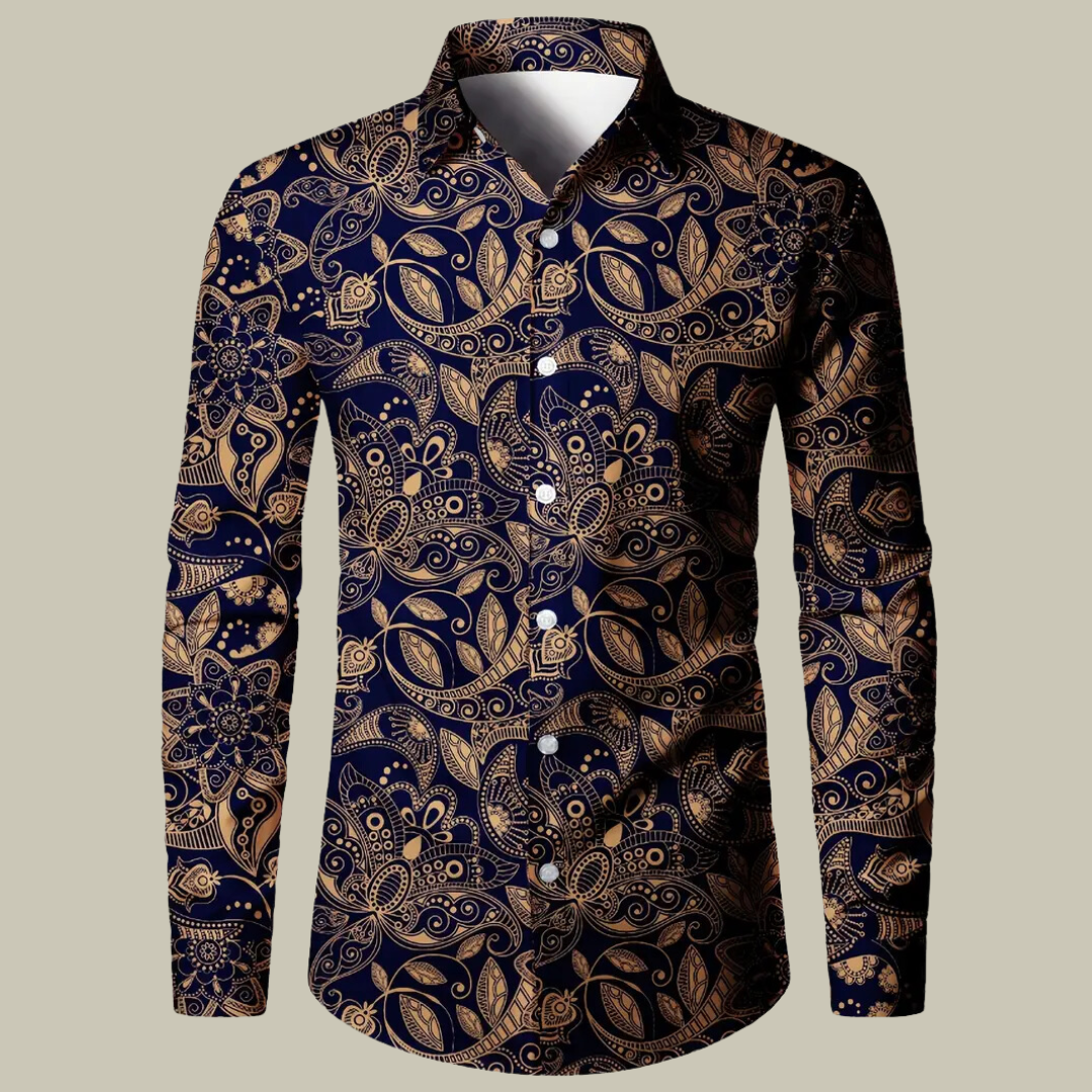 Floral Print Men's Shirt