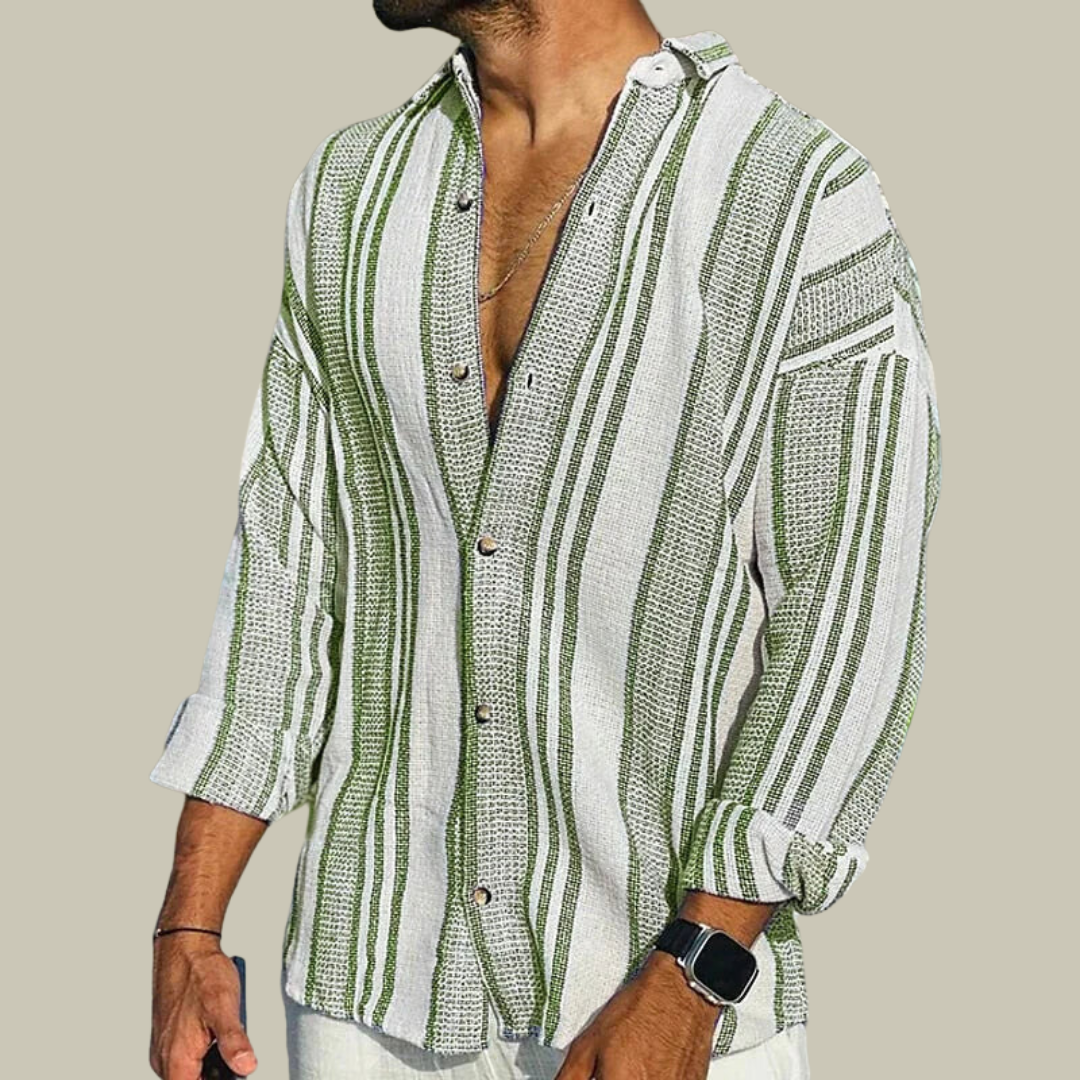 Mens Casual Linen Shirt