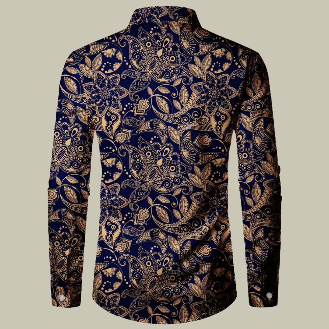 Floral Print Men's Shirt