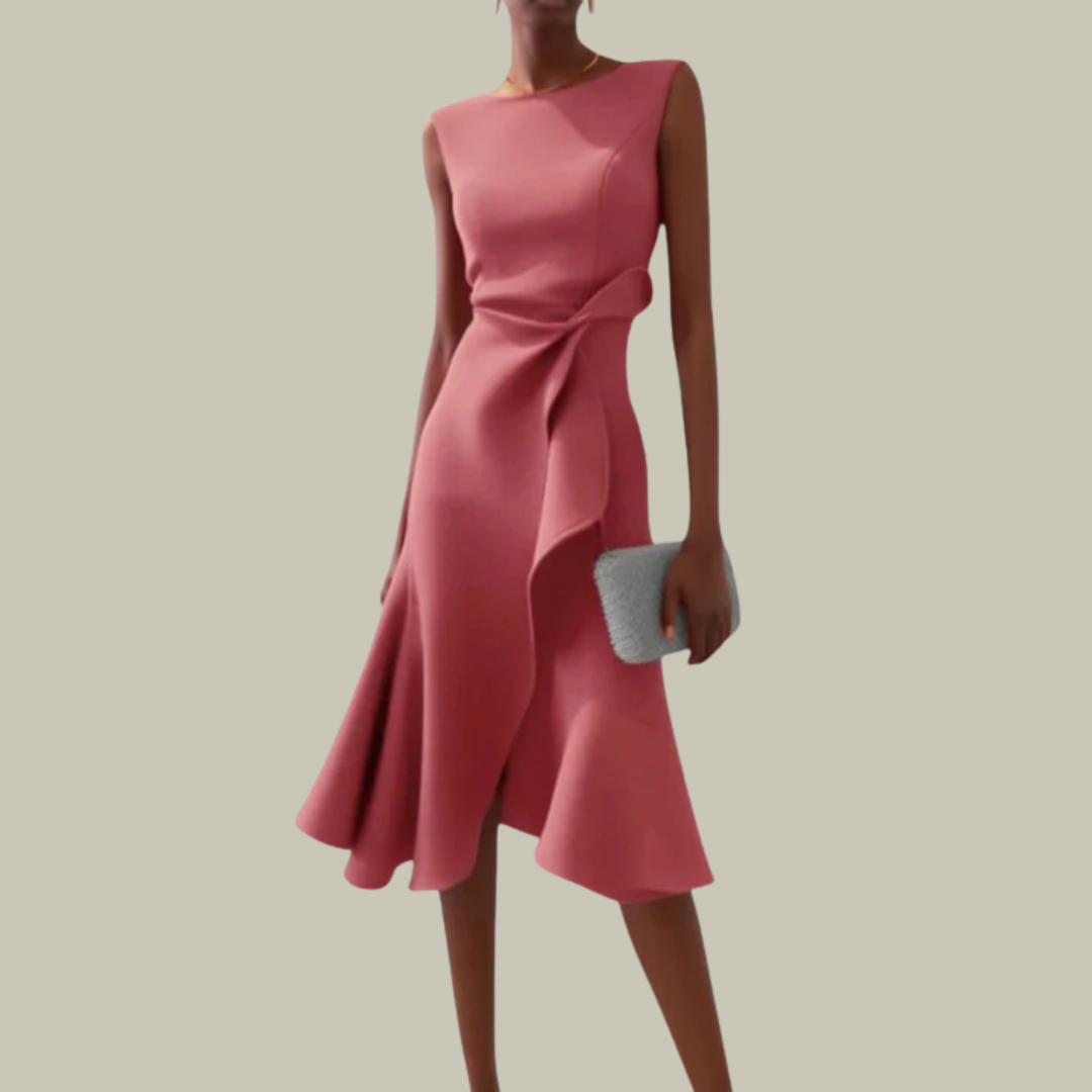 Zoe | Linen Elegant Midi Dress