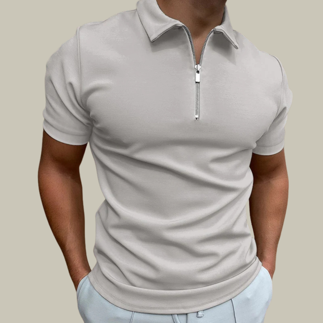 Men's Smart Zip Stretch Polo Short Sleeve