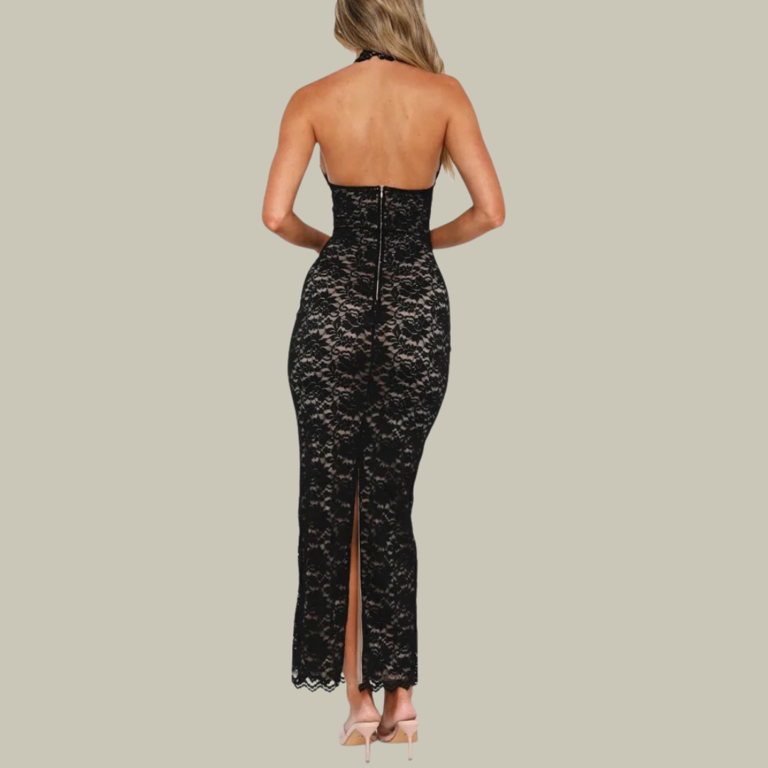 Women's Floral Bodycon Maxi Dress