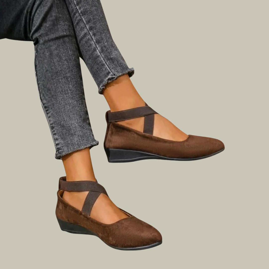 Women's Cross Strap Loafer Flats
