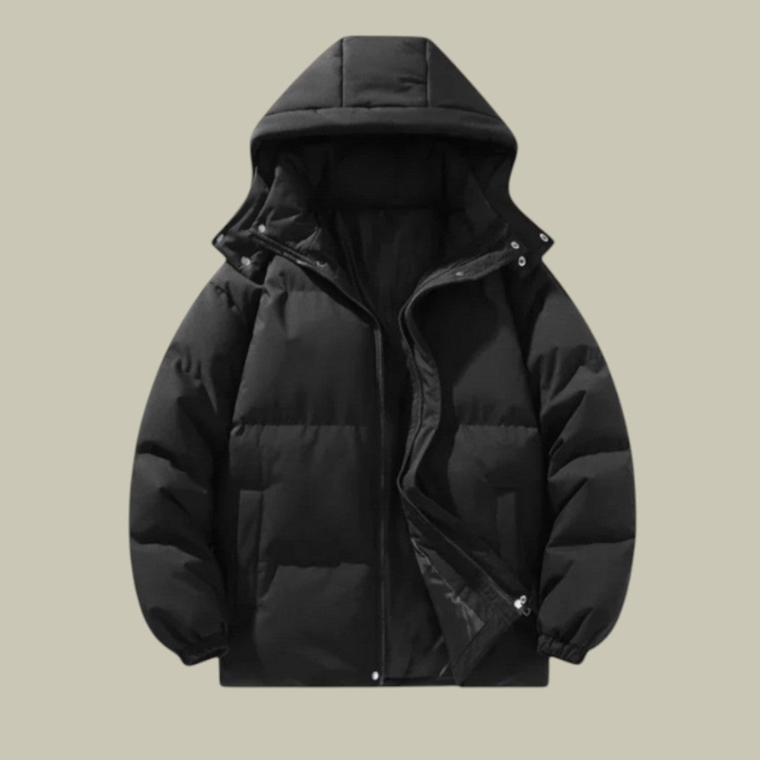 Mens Puffer Jacket Hooded Padded