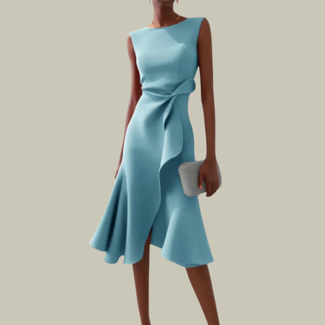 Zoe | Linen Elegant Midi Dress