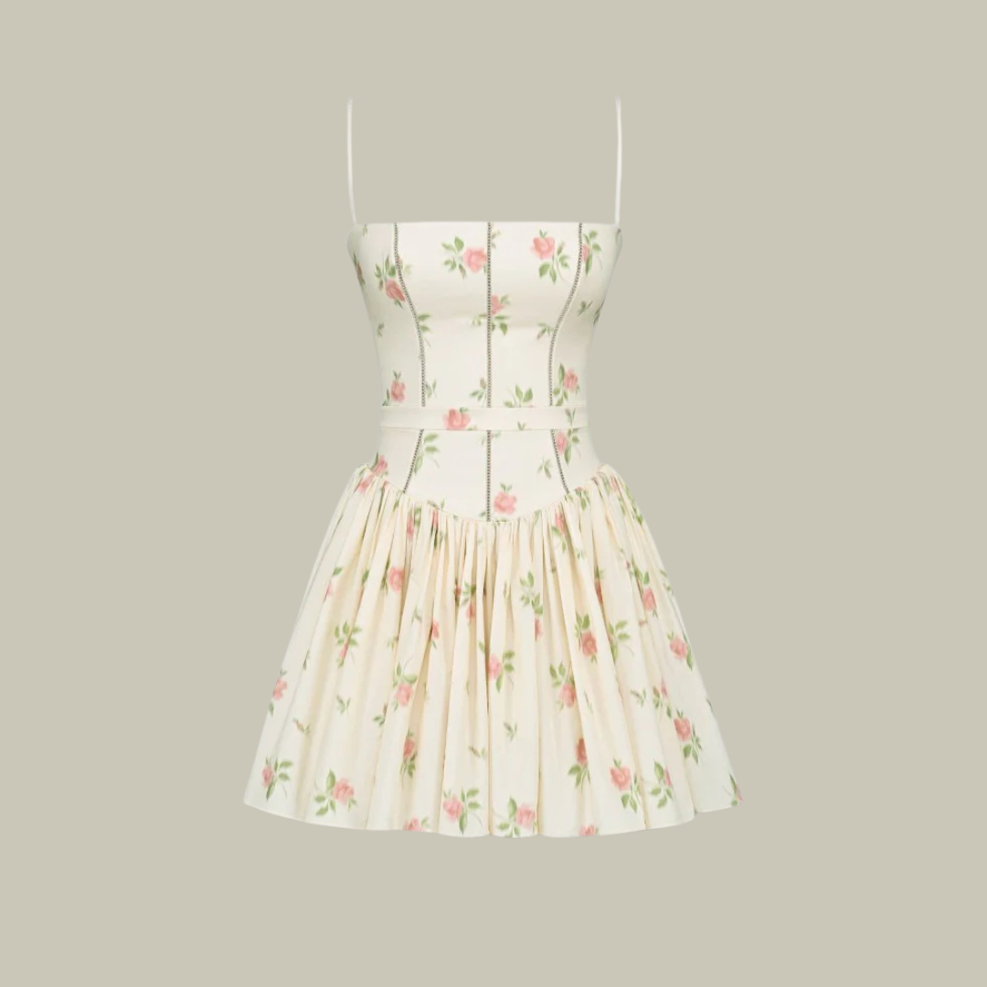 Brenda | Floral Corset Mini Dress