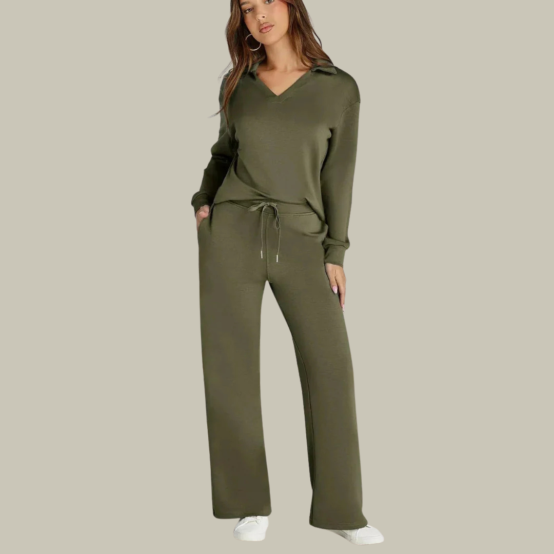 Women's V-Neck Breathable Set