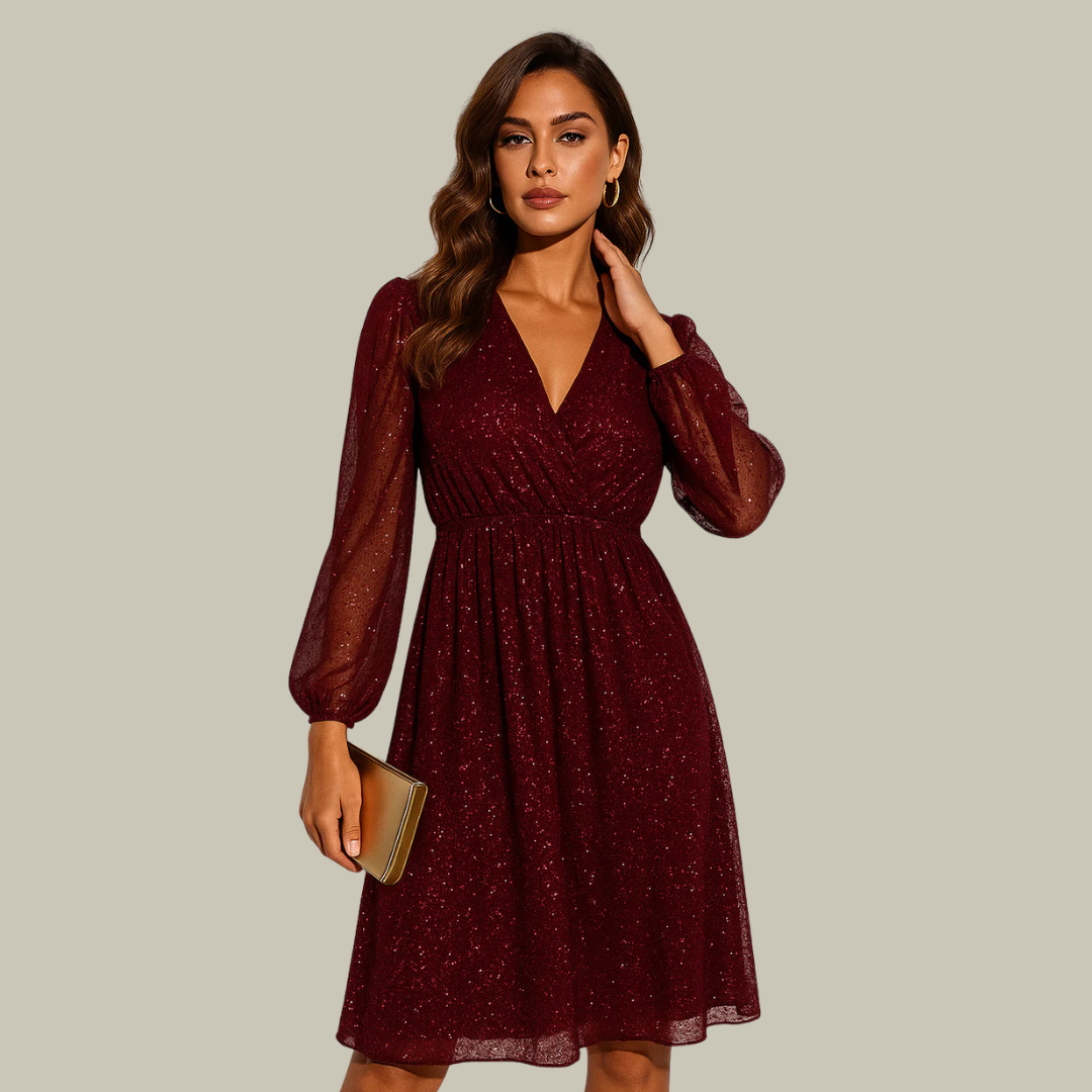 Elsie | Elegant Wrap Mini Dress