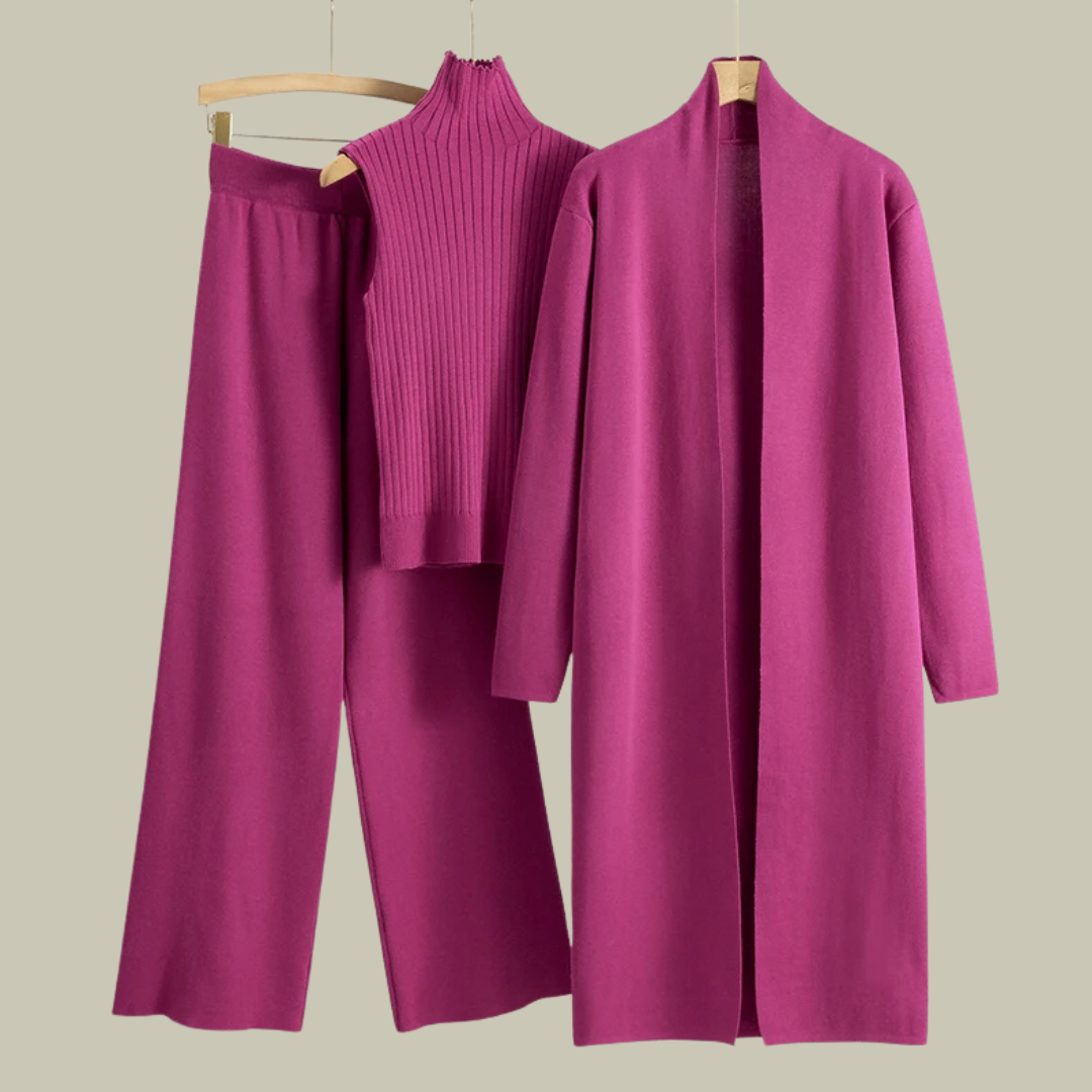 Womens Spring/Summer 3-Piece Cardigan Set