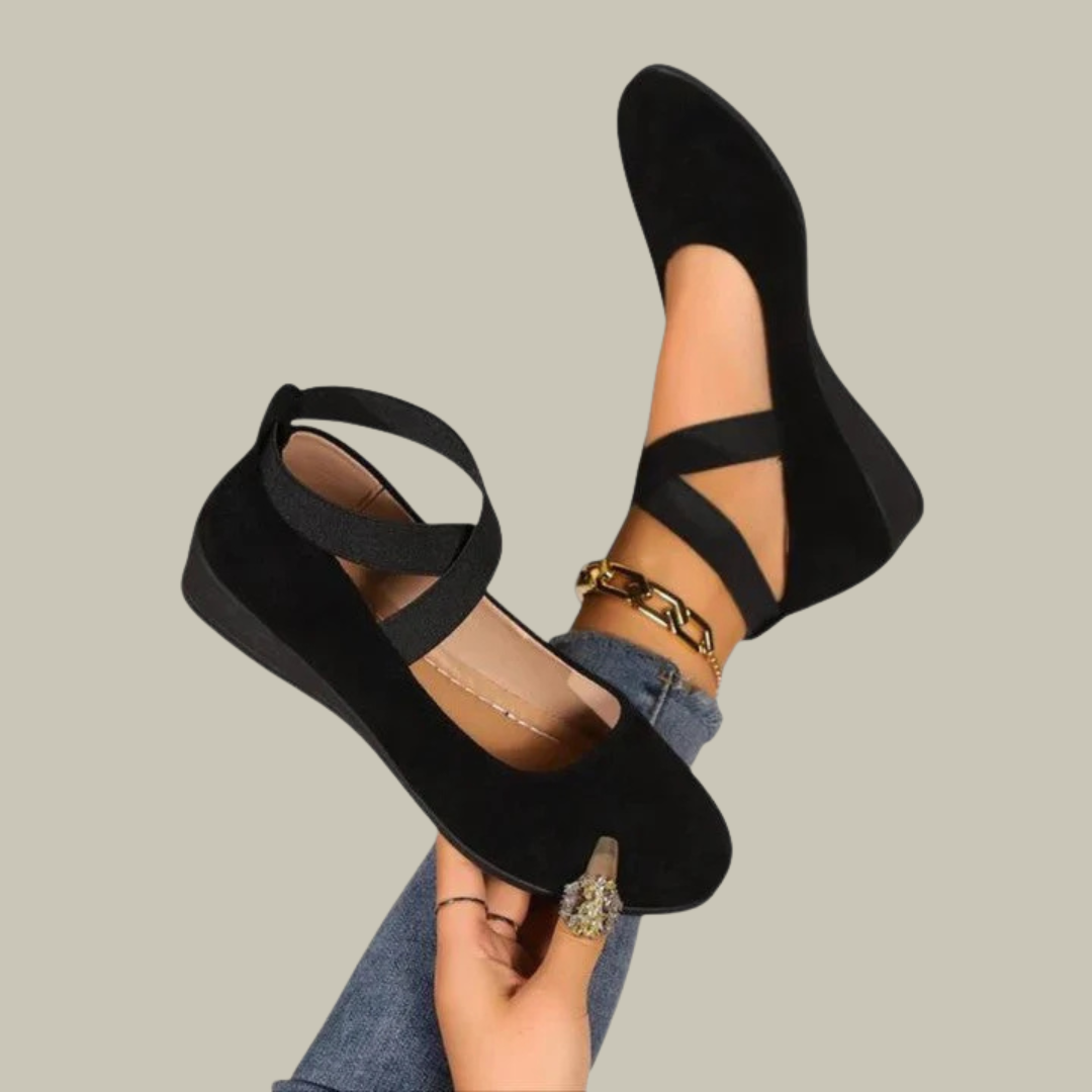 Women's Cross Strap Loafer Flats