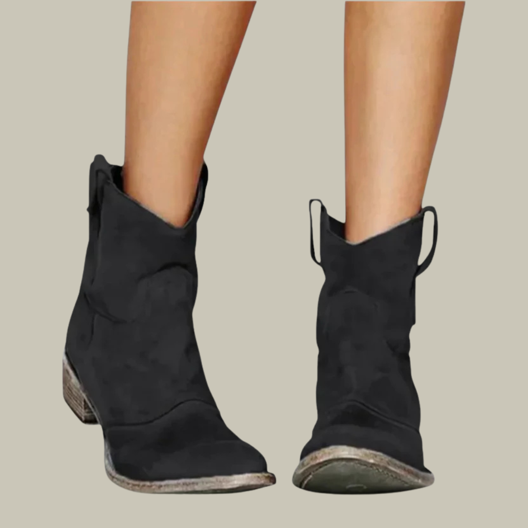 Women's Elegant Low Suede Ankle Boots