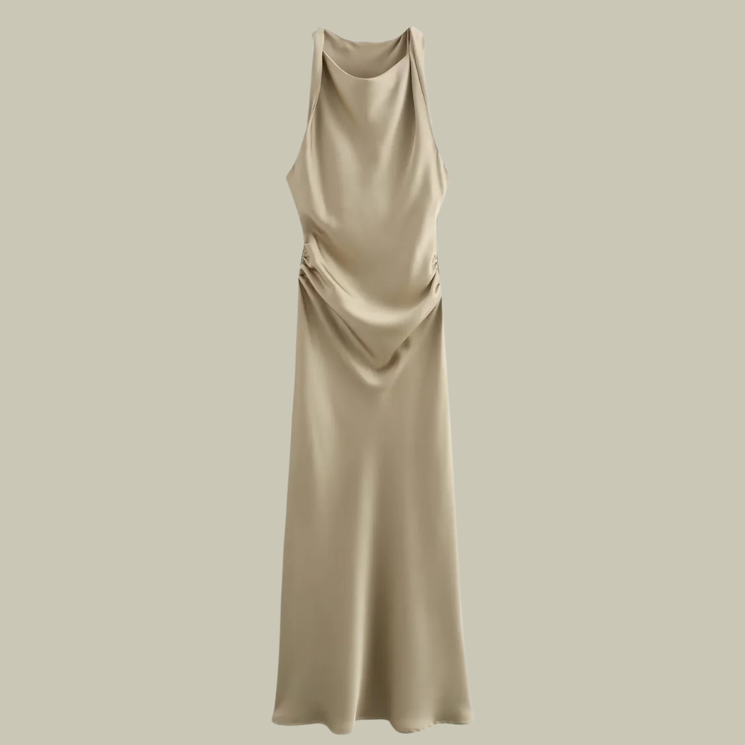 Womens Satin Long Dresses
