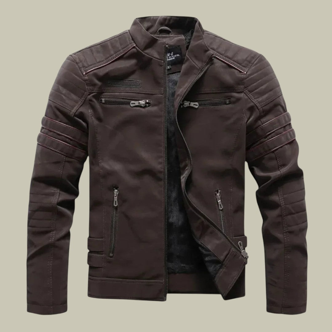 Men’s Leather Jacket Autumn