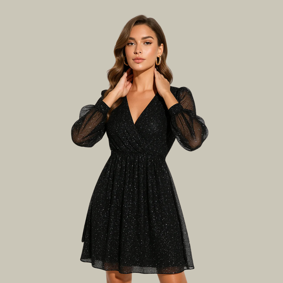 Elsie | Elegant Wrap Mini Dress