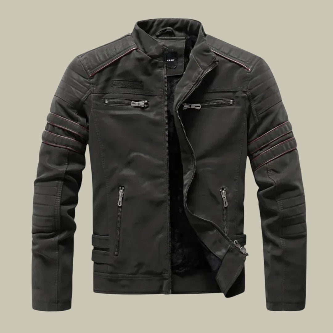 Men’s Leather Jacket Autumn