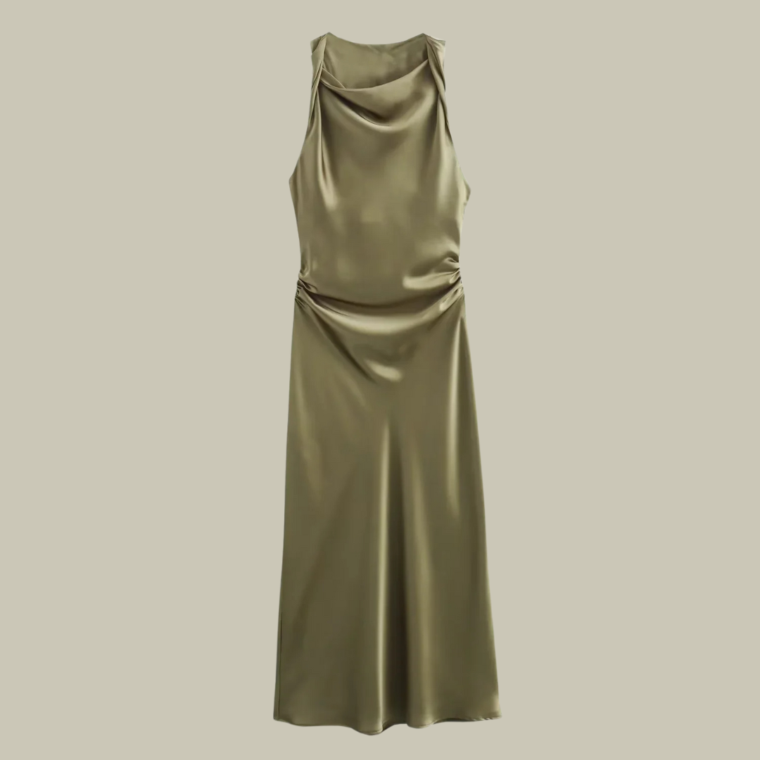Womens Satin Long Dresses