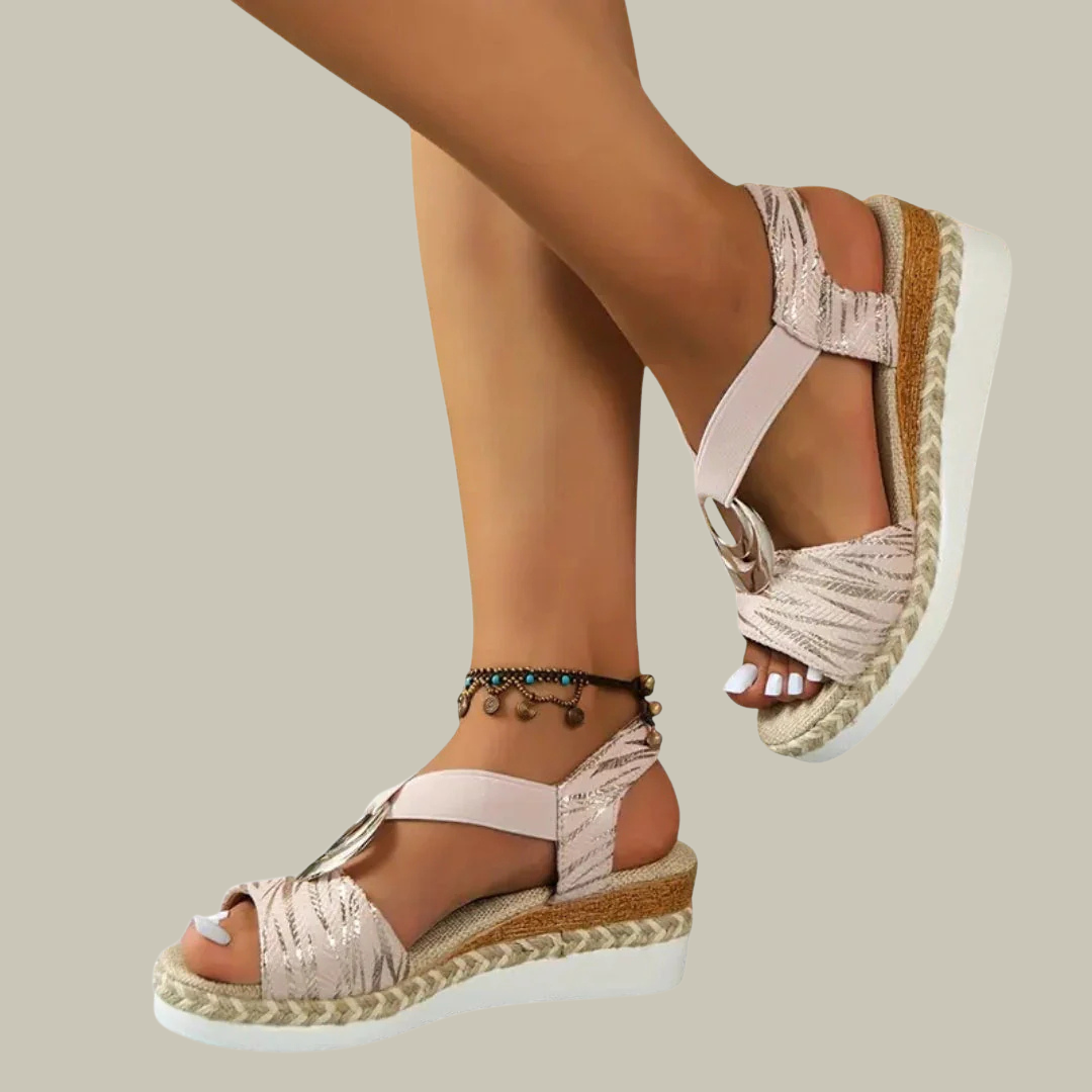 Women's Stretch Platform Espadrille Sandals