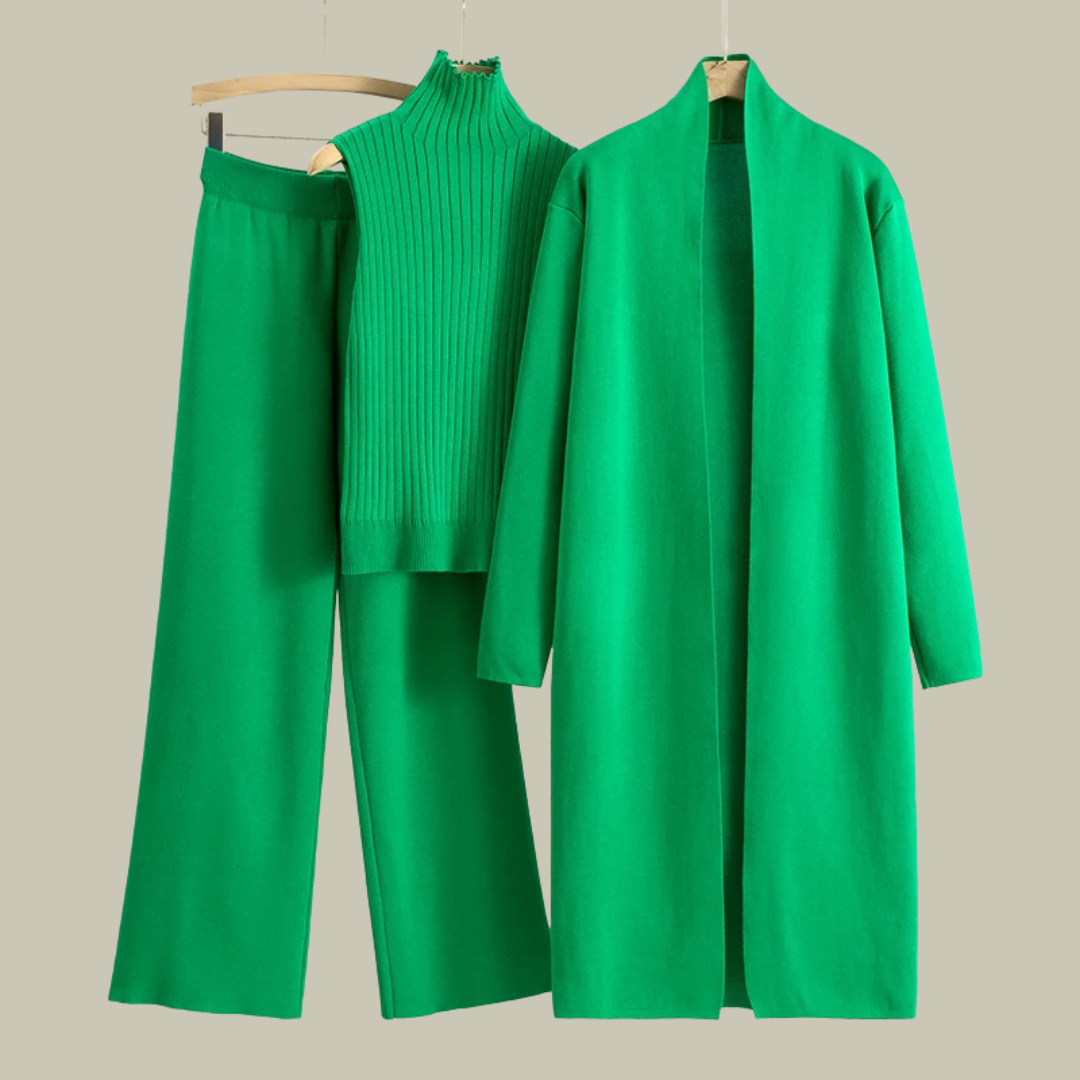 Womens Spring/Summer 3-Piece Cardigan Set