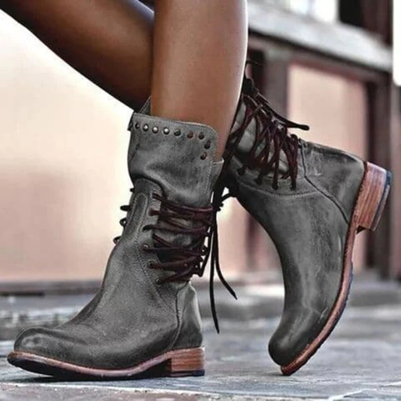 Cathlyn | Vintage Lace-Up Boots 2