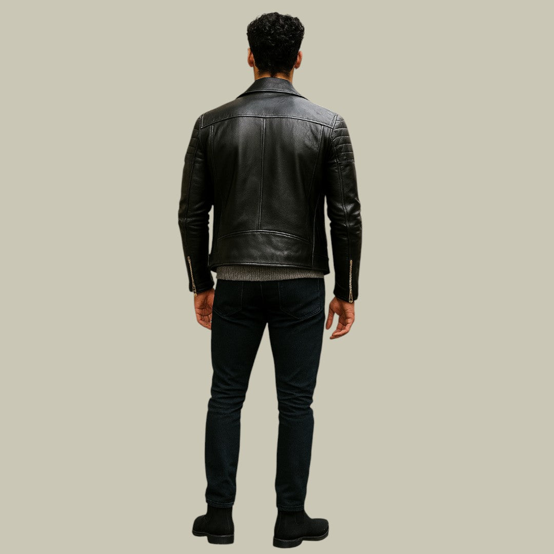 Mens Leather Autumn Jacket