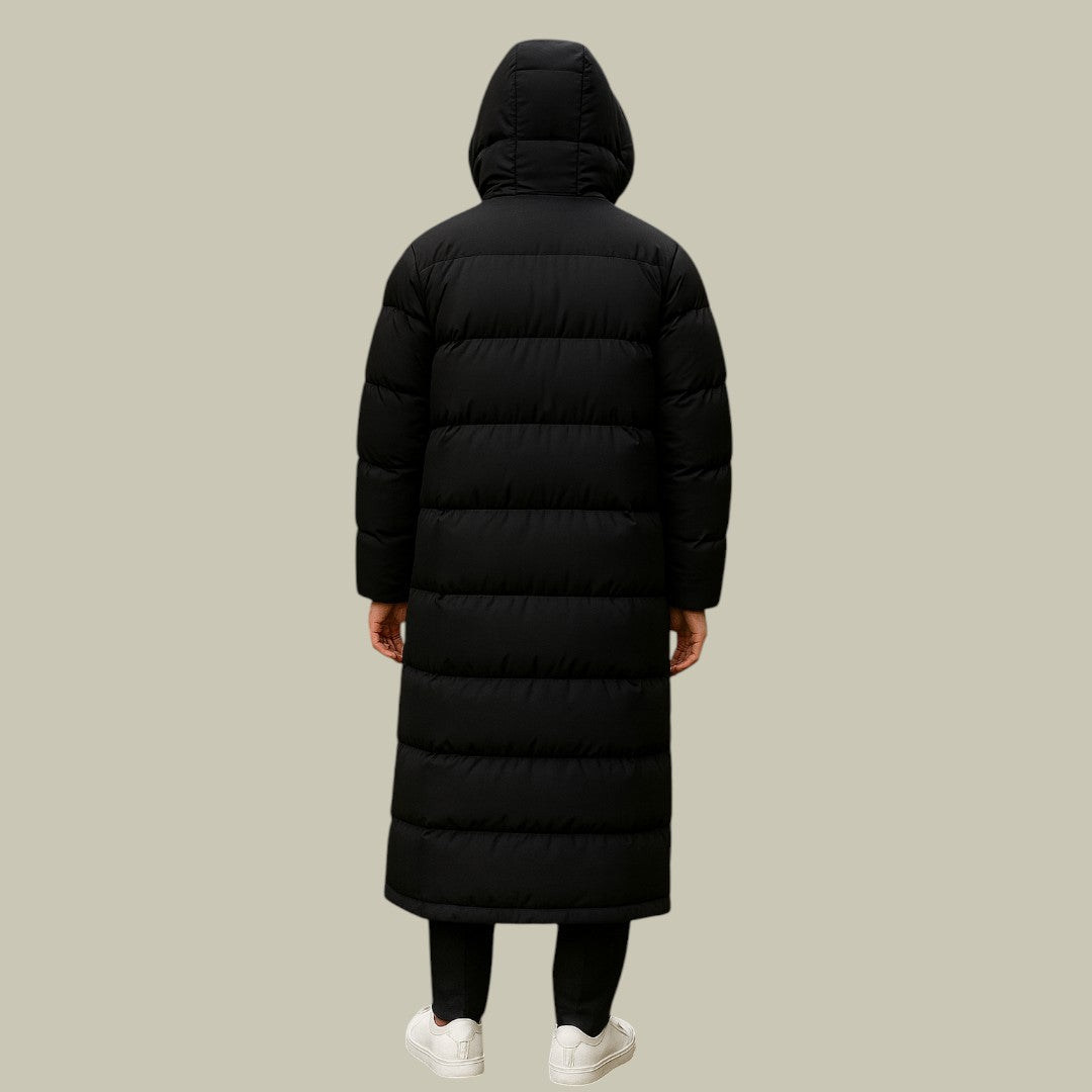 Mens Long Warm Puffer Jacket