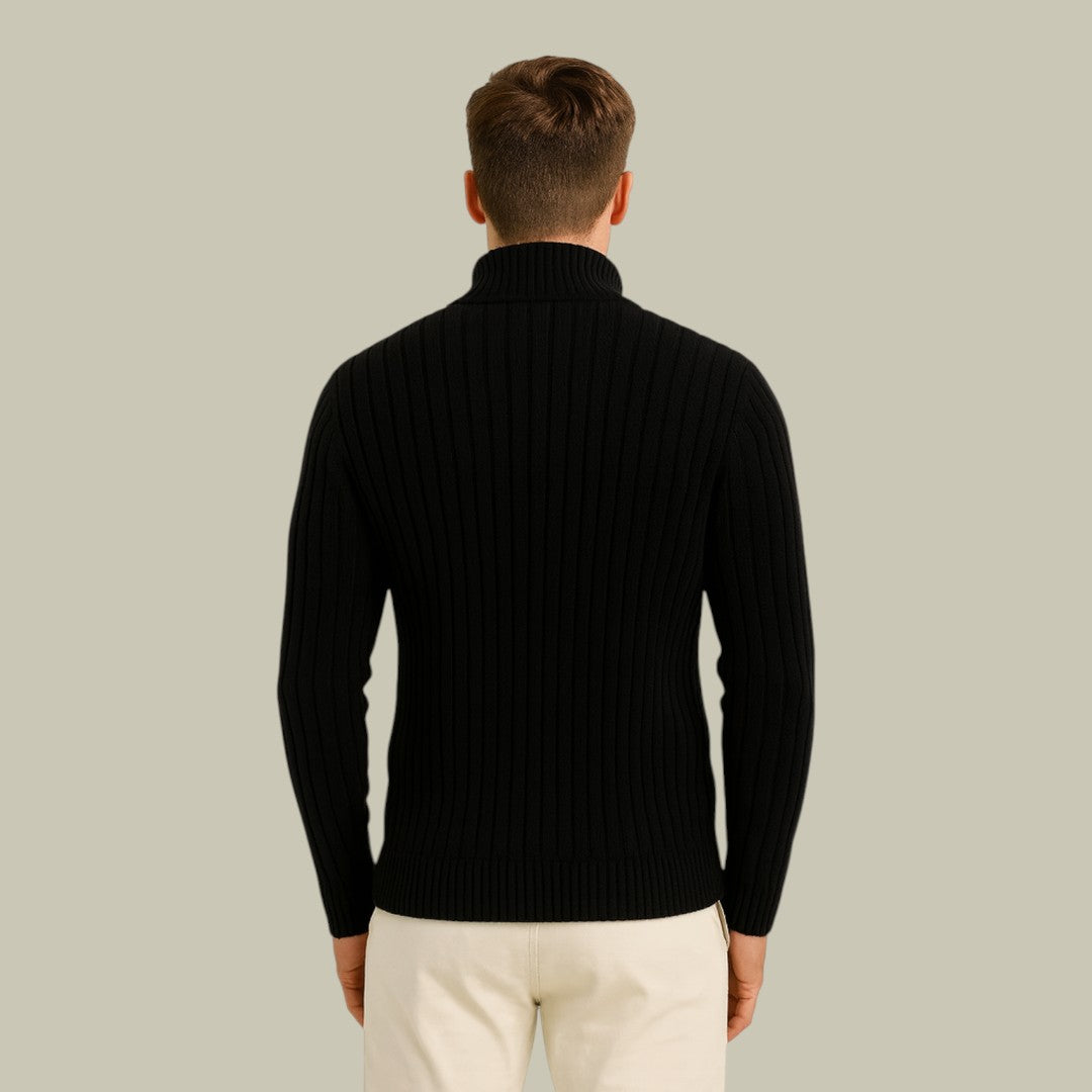 Mens Ribbed Cardigan