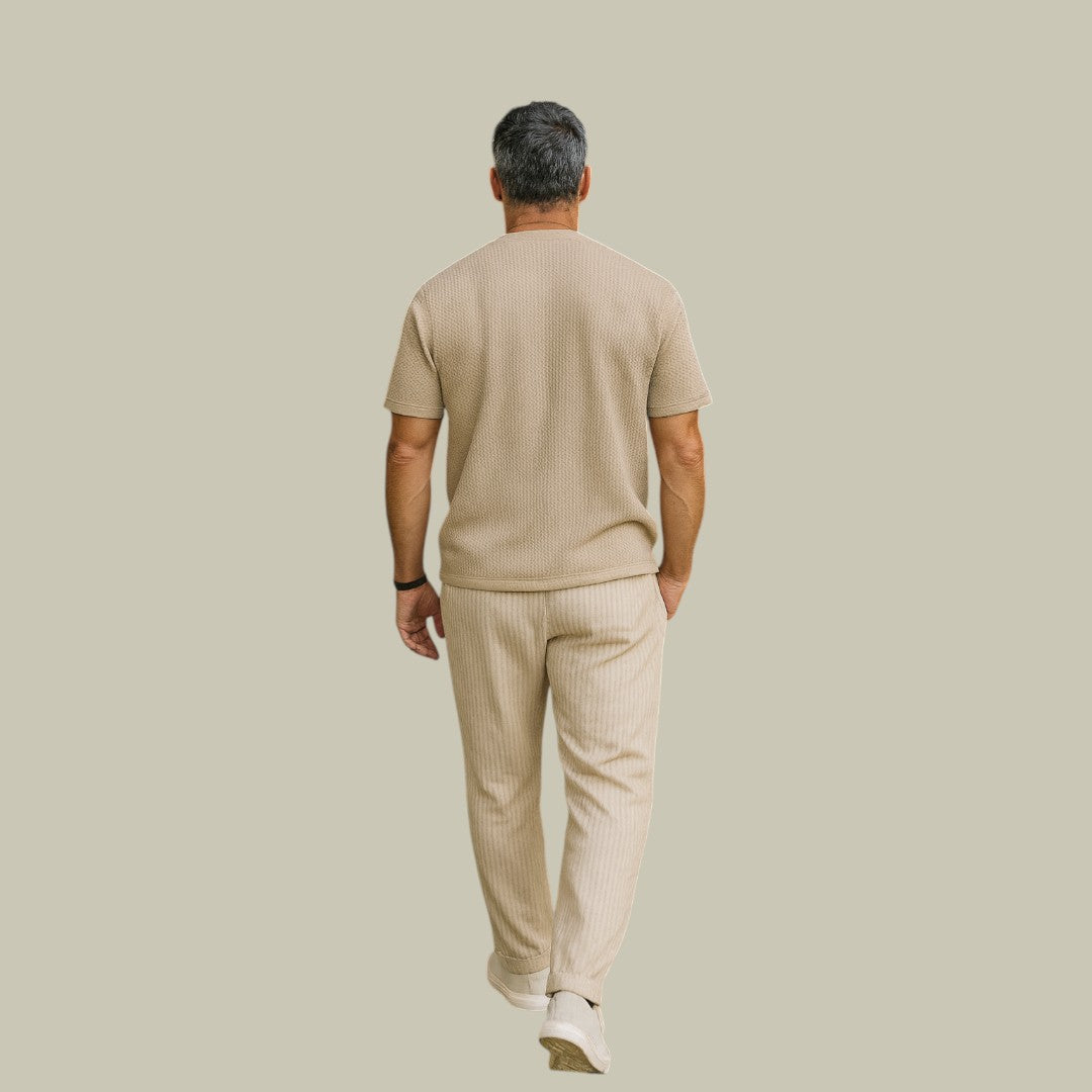 Mens Casual Waffle Shirt