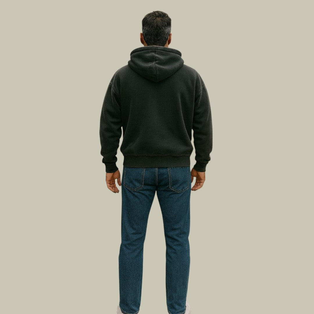 Mens Oversized Zipped Hoodie