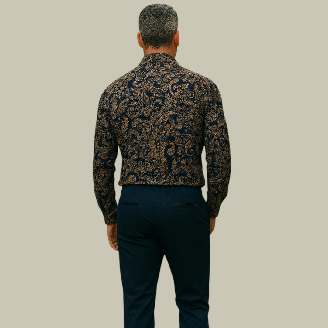 Floral Print Men's Shirt