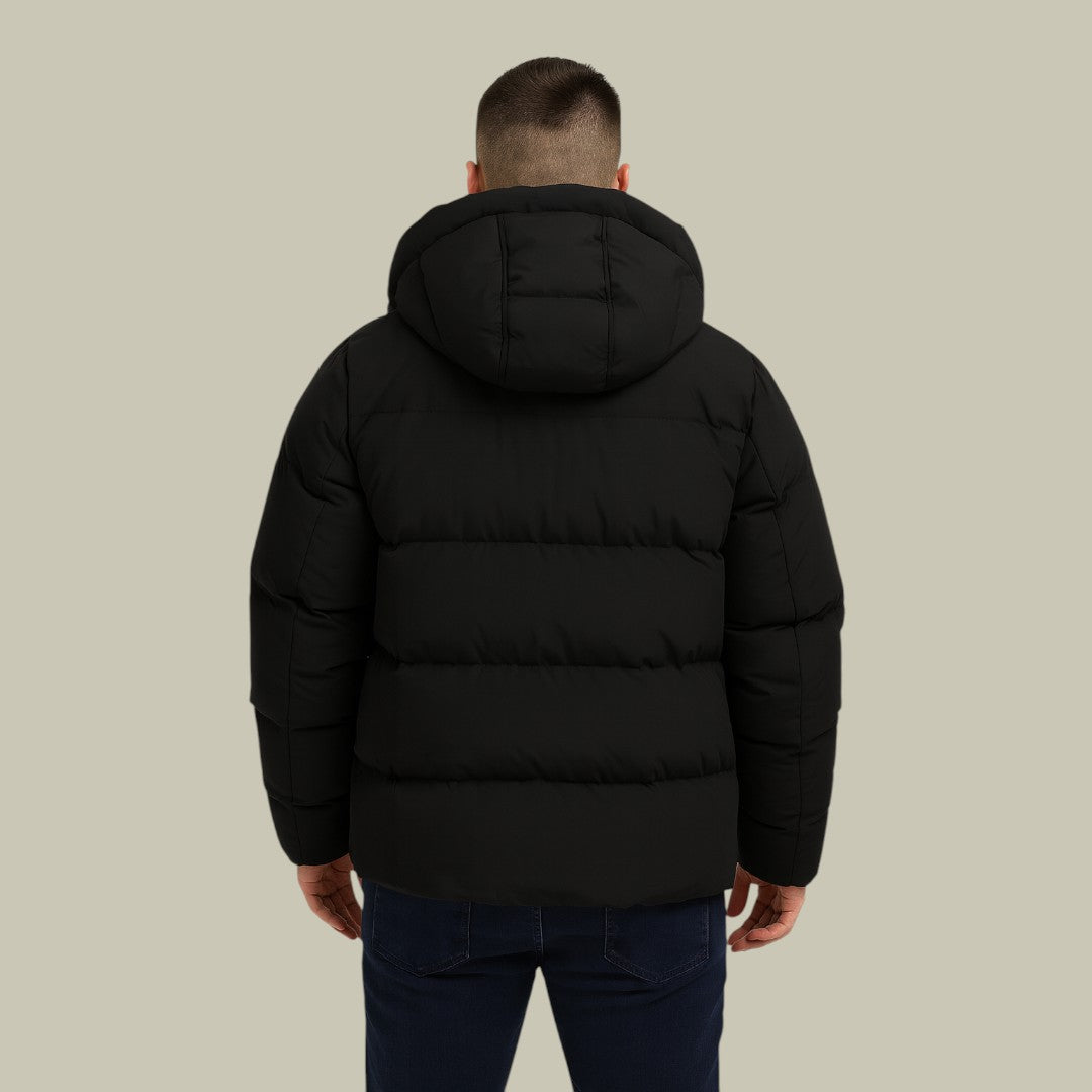 Mens Puffer Jacket Hooded Padded