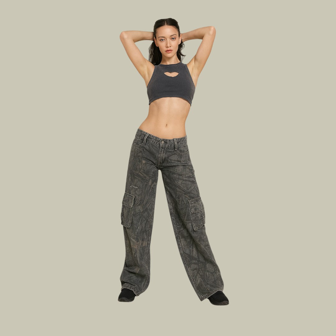 Womens Cargo Pants Camo