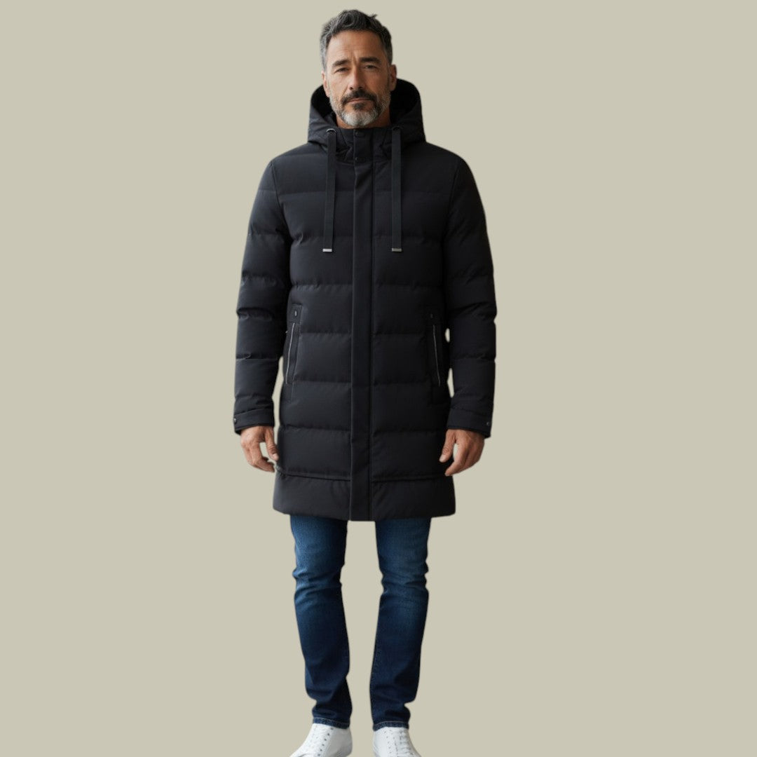 Mens Winter Puffer Jacket Long