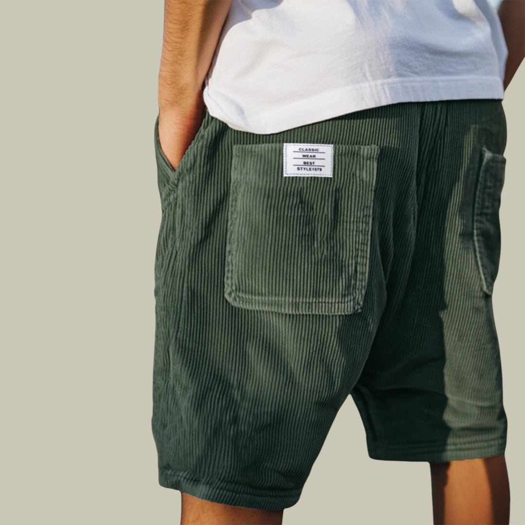 Mens Casual Corduroy Shorts