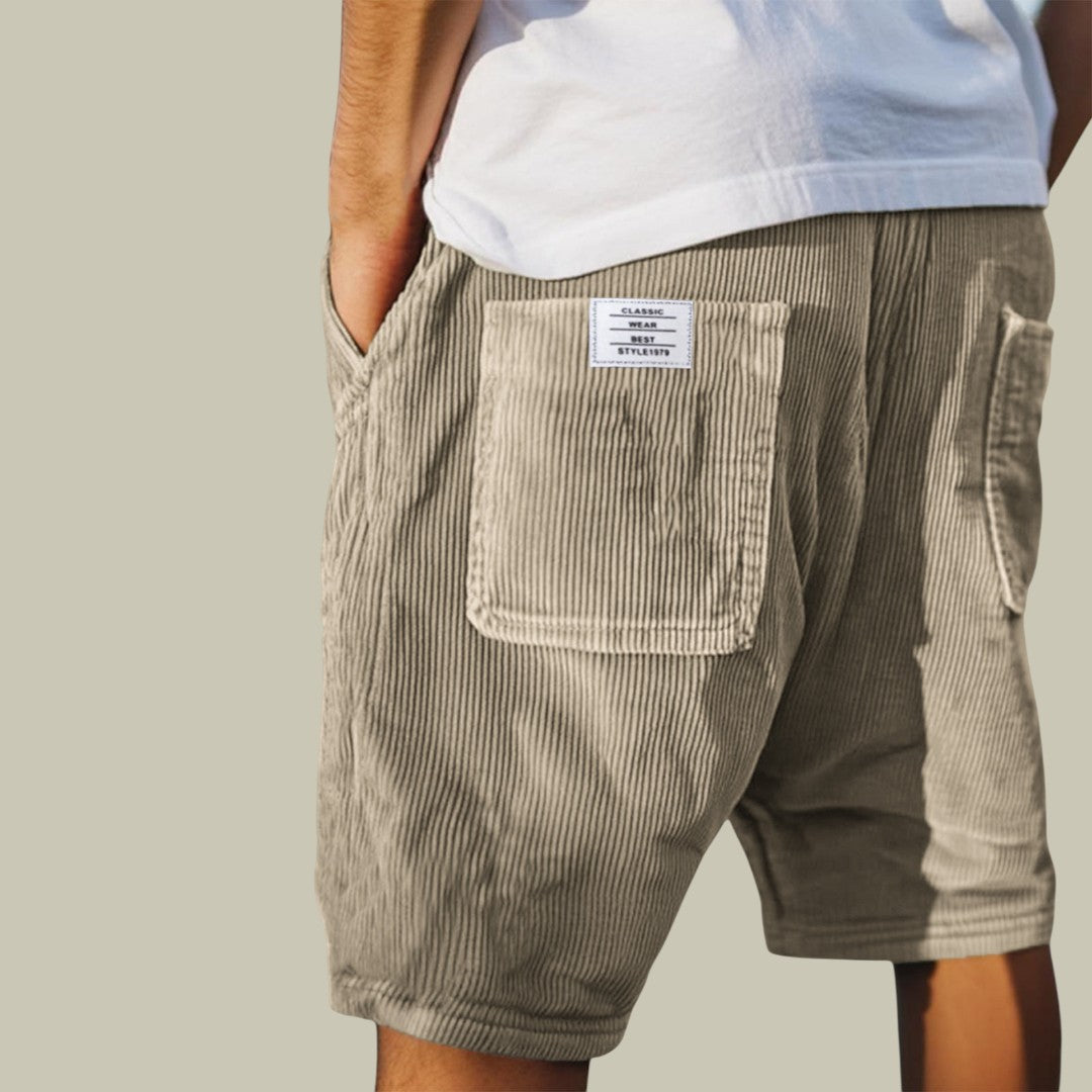 Mens Casual Corduroy Shorts