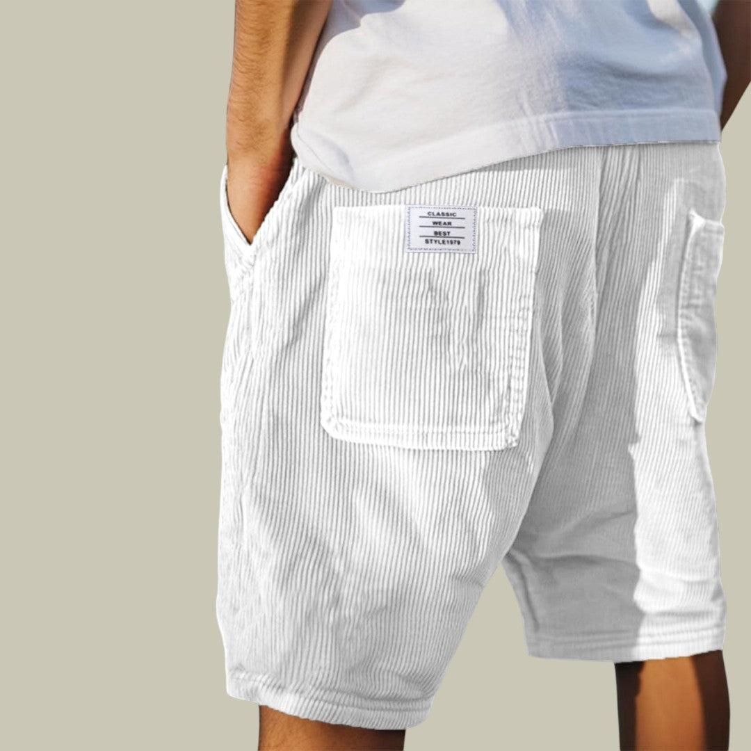 Mens Casual Corduroy Shorts