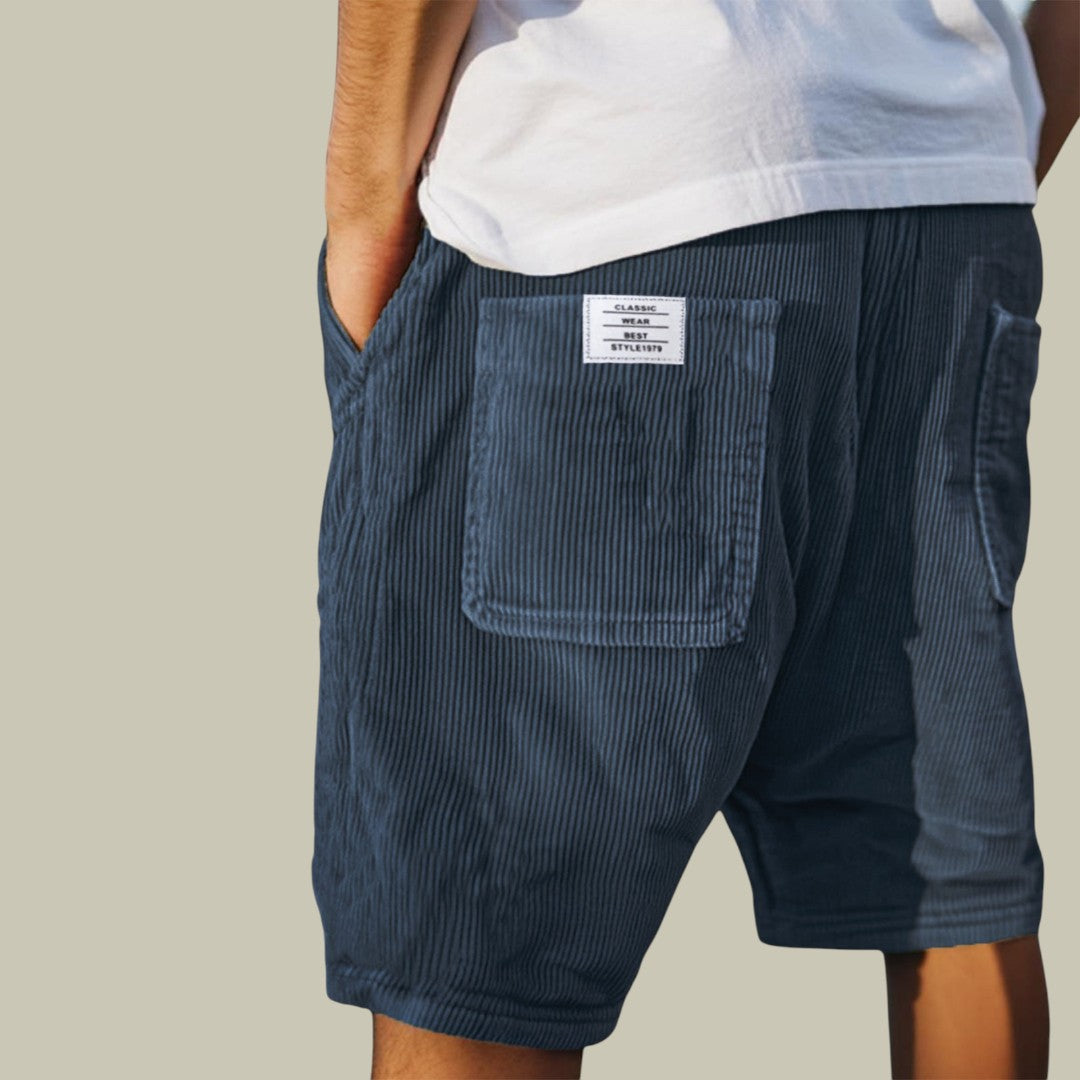 Mens Casual Corduroy Shorts
