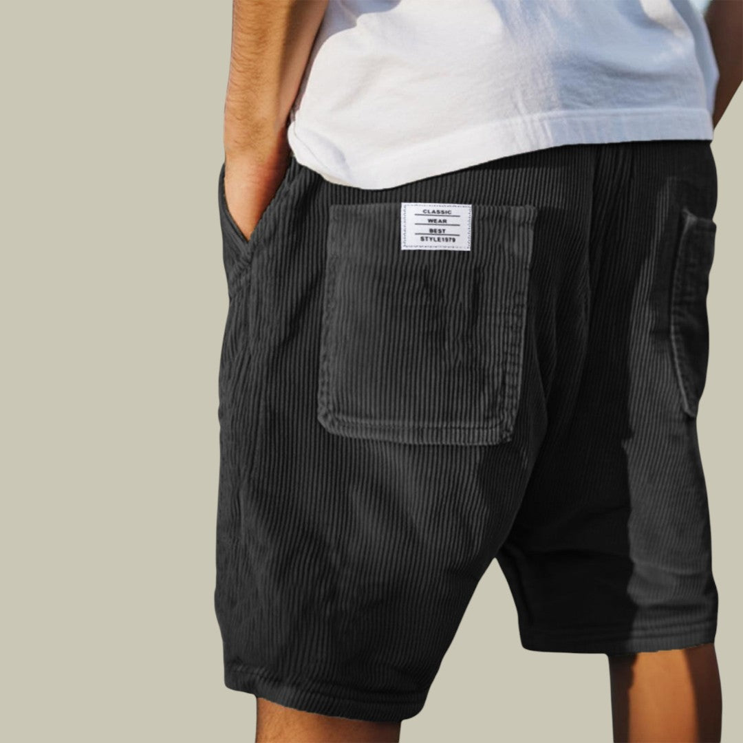 Mens Casual Corduroy Shorts