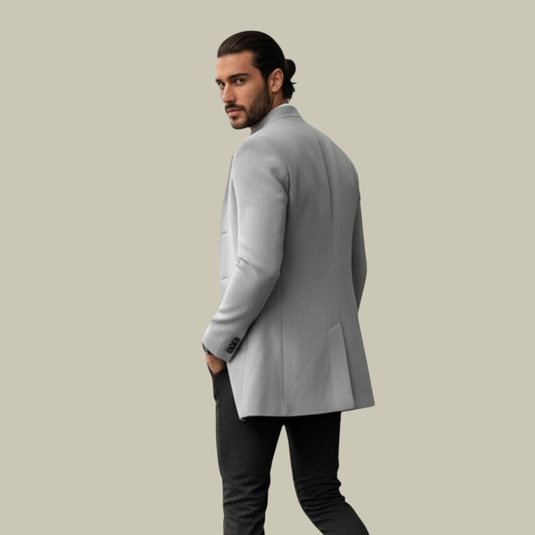 Mens Tailored Solid Coat