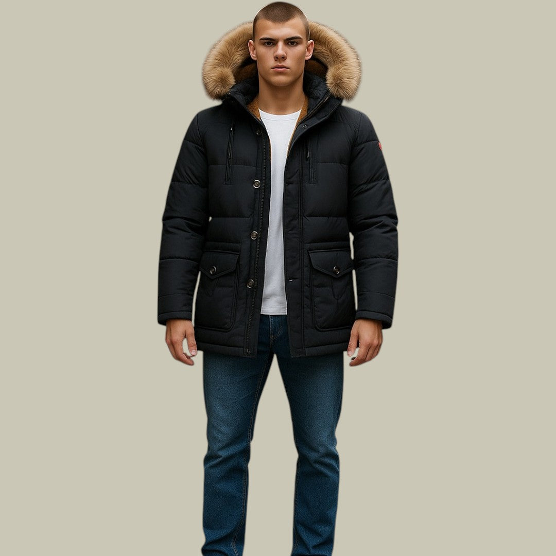 Warm Long Winter Parka for Men