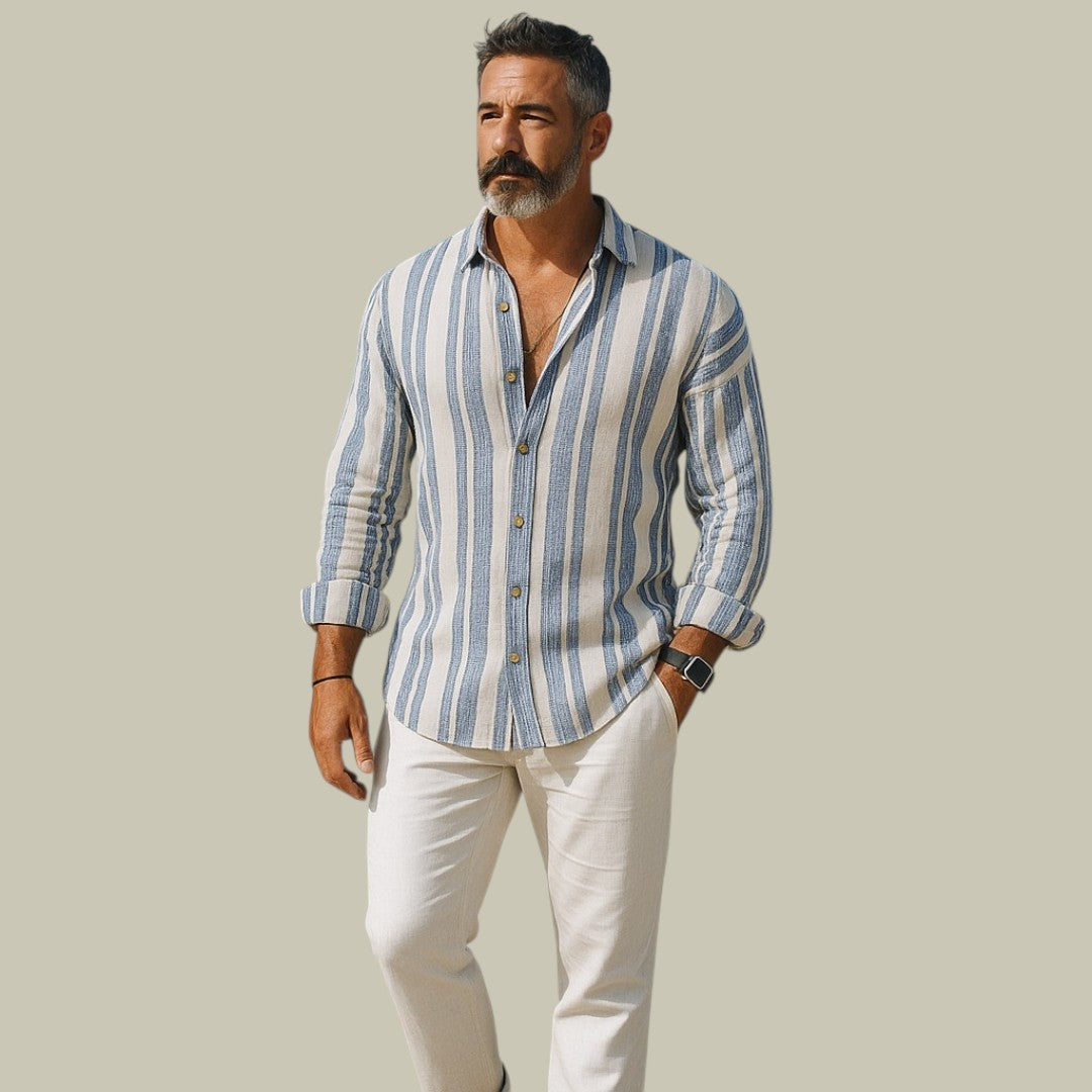 Mens Casual Linen Shirt